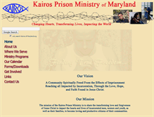 Tablet Screenshot of marylandkairos.org